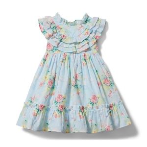 Janie and Jack Baby Floral Swiss Dot Dress